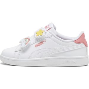 PUMA Smash 3.0 Badges sneakers voor Dames, Wit, Maat 27,5