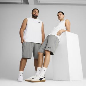 Essentials No. 1-logo jersey short van 25,5 cm voor Heren, Grijs, Maat XL | PUMA