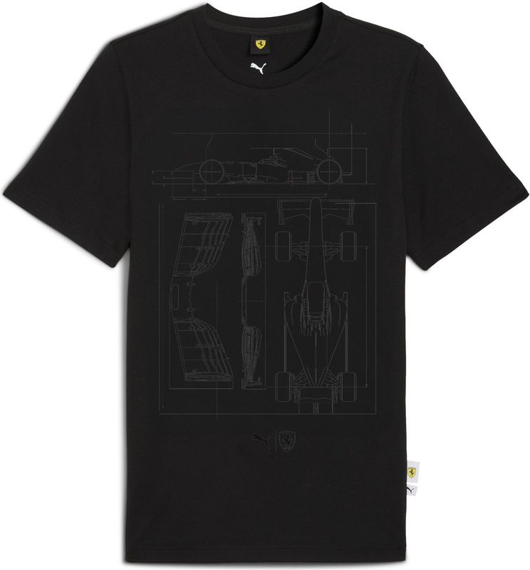 PUMA - Scuderia Ferrari - T-shirt - Zwart - Heren