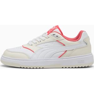 PUMA Doublecourt voor Dames, Wit/Roze