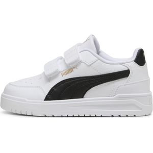 PUMA - Shuffle Downtown - Lage Sneakers - Zwart/Wit/Goud