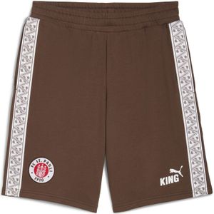 PUMA - KING - Sweatshort - Wit/Bruin - Heren