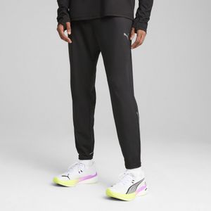 CLOUDSPUN hardloopbroek met taps toelopende pijpen voor Heren, Zwart, Maat XL | PUMA