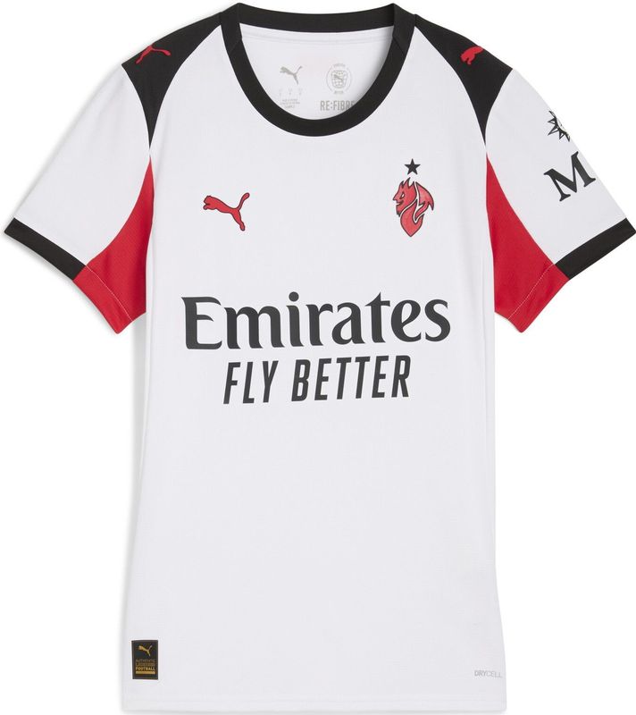 Puma - AC Milan 25/26 Replica - Dames T-shirt - Wit - Korte Mouwen