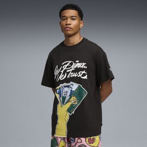 PUMA - Commissioner Dylan T-shirt IV - Zwart - Heren