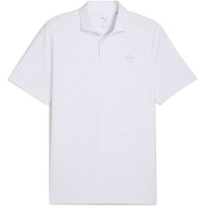 PUMA - MATTR Houndstooth - Golfpolo - Wit