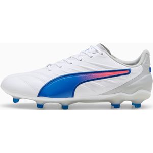 PUMA KING PRO FG/AG voetbalschoenen voor Dames, Wit/Blauw/Grijs