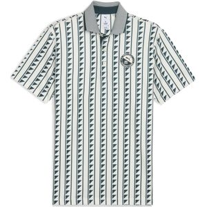 PUMA x REIGNING CHAMP MATTR golfpolo voor Heren, Groen/Wit, Maat M