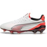 PUMA KING ULTIMATE FG/AG voetbalschoenen voor Dames, Rood/Wit/Zilver, Maat 37