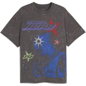 PUMA LaMelo Star Vision T-shirt met print voor Heren, Grijs, Maat S