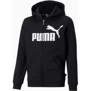 PUMA Essentials Big Logo hoodie met rits, Zwart