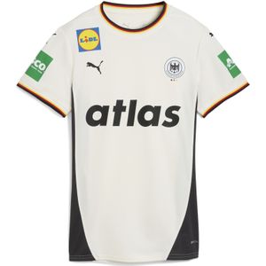 PUMA Duitse handbalbond thuisshirt voor Dames, Grijs/Wit, Maat S
