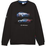 PUMA - BMW M Motorsport - Sweatshirt - Zwart - Grafisch - Ronde Hals