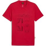 PUMA - Scuderia Ferrari - T-shirt - Rood - Heren