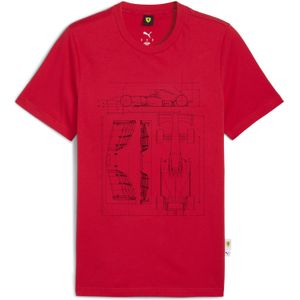 PUMA - Scuderia Ferrari - T-shirt - Rood - Heren