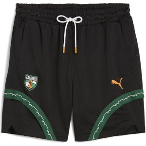 PUMA BC Zalgiris Kaunas Post Game basketbalshort voor Heren, Zwart, Maat S
