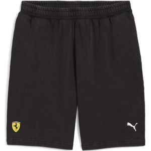 PUMA Scuderia Ferrari Sportswear sweatshort voor Heren, Zwart, Maat S