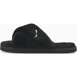 PUMA Fluff X Strap slippers voor Dames, Wit/Zwart