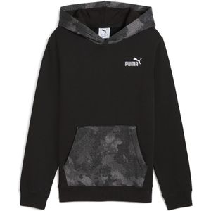 PUMA Essentials camouflagehoodie voor Heren, Zwart, Maat 9-10Y