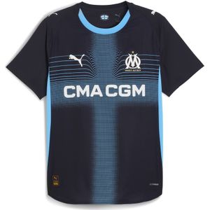 PUMA Olympique de Marseille 25/26 authentiek uitshirt voor Heren, Blauw, Maat S
