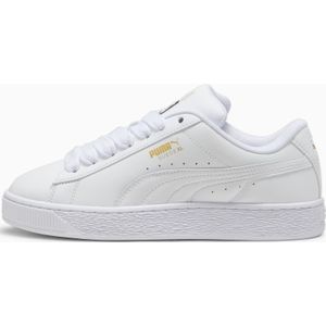 PUMA Suede XL leren sneakers uniseks, Wit/Grijs