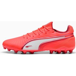 PUMA KING ULTIMATE MG voetbalschoenen voor Heren, Rood/Wit