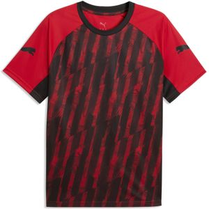 PUMA IndividualLIGA voetbalshirt met print voor Heren, Zwart/Rood/Wit, Maat S