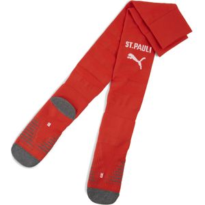 PUMA - FC St. Pauli 25/26 - Sportsokken - Rood/Wit - Maat 31-34