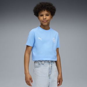 PUMA - FtblEssentials Tee - T-shirt - Blauw/Wit - Gemaakt met 20% Gerecycled Katoen