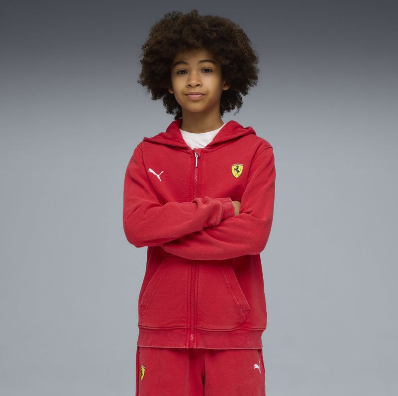 Puma - Ferrari Sportswear - Trainingsjack - Gewassen Effect