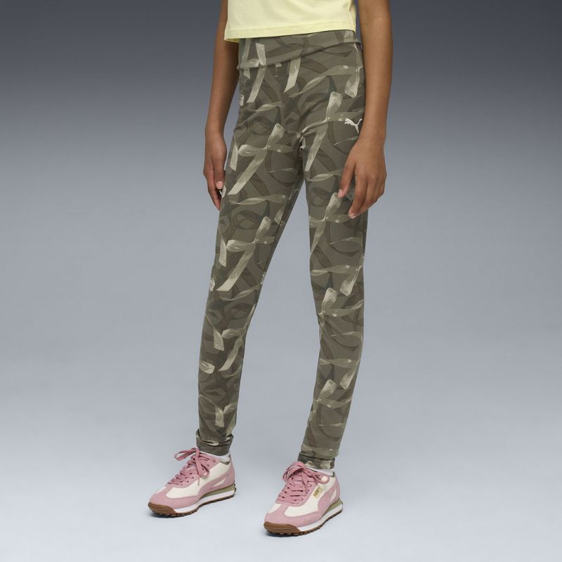 PUMA - Bowtique - Legging - Groen - Hoge Taille