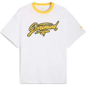 PUMA HOOPS x Borussia Dortmund T-shirt I voor Heren, Wit, Maat S