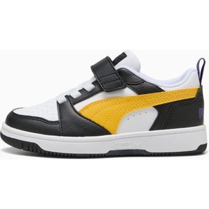 PUMA Rebound V6 Lo sneakers, Wit/Zwart/Geel