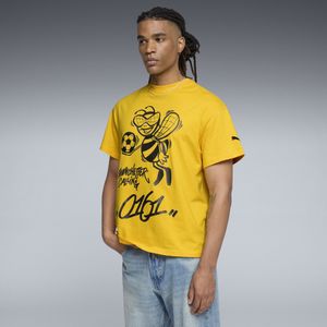 PUMA HOOPS x MANCHESTER CITY Basketbal-T-shirt voor Heren, Geel, Maat S