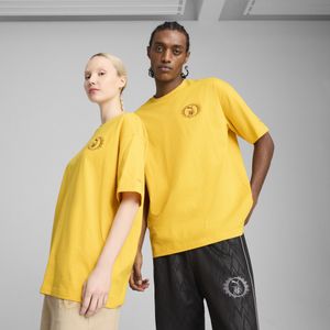 PUMA x HARRY POTTER oversized T-shirt met print Uniseks, Geel, Maat XL