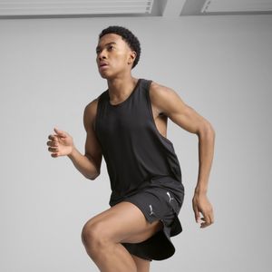 Graphic Mesh hardloopsinglet voor Heren, Zwart, Maat M | PUMA