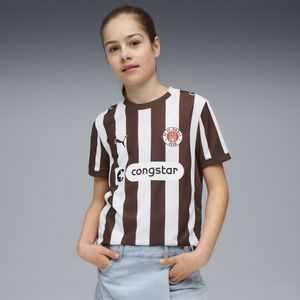 PUMA FC St. Pauli 25/26 thuisshirt, Wit/Bruin, Maat 4-5Y