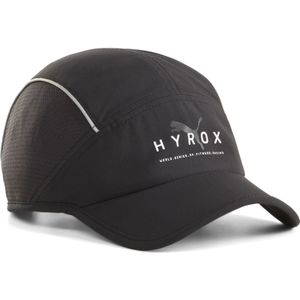 PUMA x HYROX pet met 5 panelen en korte klep, Zwart