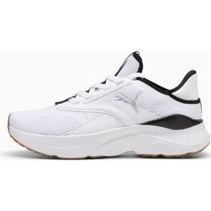 PUMA SOFTRIDE Mayve hardloopschoenen, Zilver/Zwart/Wit