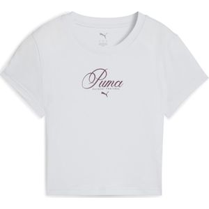 PUMA - Graphic Script - T-shirt - Zilver