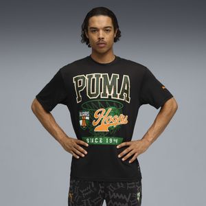 PUMA BC Zalgiris Kaunas Fanwear basketbalshirt II voor Heren, Zwart, Maat S