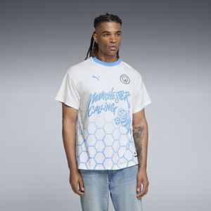 PUMA HOOPS x MANCHESTER CITY Basketbal-T-shirt voor Heren, Wit, Maat S