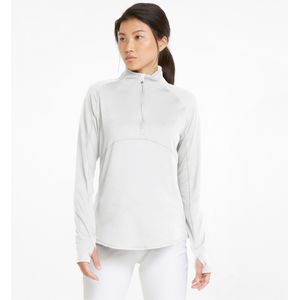 PUMA Gamer golfpullover met kwartrits voor Dames, Wit