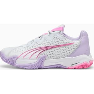 PUMA NOVA Elite padelschoenen voor Dames, Wit/Zilver