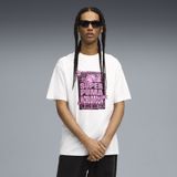 PUMA - Graphic SUPER - T-shirt - Wit - Relaxed Fit