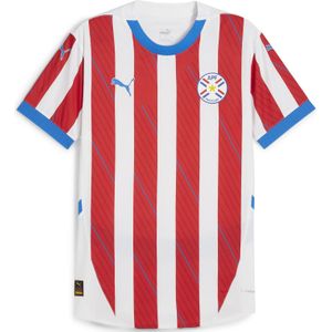 PUMA Paraguay Voetbal 2024 thuisshirt voor Heren, Rood/Wit, Maat XS