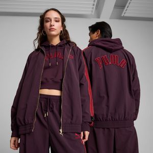 PUMA PLAY LOUD T7 uniseks trainingsjack, Midnight Plum