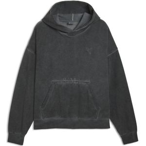 PUMA Washed Out Graphic Boxy hoodie, Grijs, Maat XXS