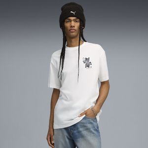 PUMA - Graphic Card Play - T-shirt - Wit