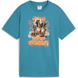 PUMA - Graphic T-shirt - Blauw - Heren